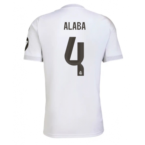 Billige Fotballdrakt Real Madrid David Alaba #4 Replika Hjemmedrakt 2025-26 Kortermet Billige Fotballdrakt Real Madrid David Alaba #4 Replika Hjemmedrakt 2025-26 Kortermet